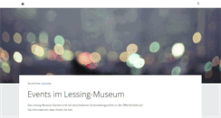 Desktop Screenshot of events.lessingmuseum.de