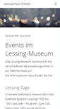 Mobile Screenshot of events.lessingmuseum.de