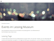 Tablet Screenshot of events.lessingmuseum.de